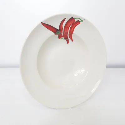 Assiette creuse (Blanc, Rouge) de CreaTable