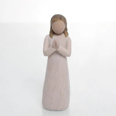 Figurin (Beige, Grön) från Willow Tree