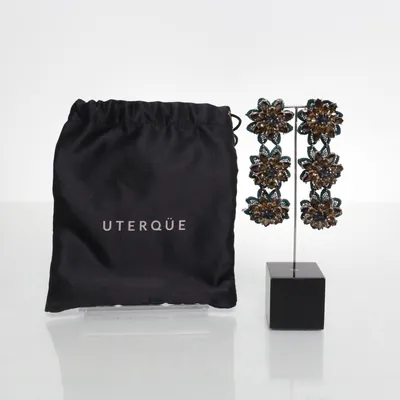 Earrings (Green, Gold) from Uterqüe Stainless steel