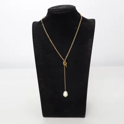 Necklace (Gold, White) from Purelei Unknown metal