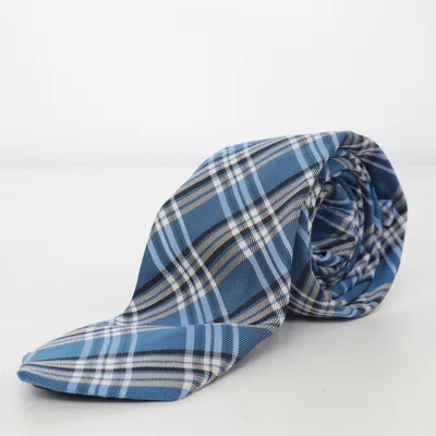 Stropdas (Blauw, Wit, Zwart) van Riley Zijde