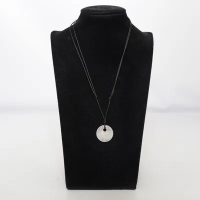 Necklace (Black, White) Unknown metal