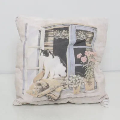 Prydnadskudde (Vit, Flerfärgad) från Magma