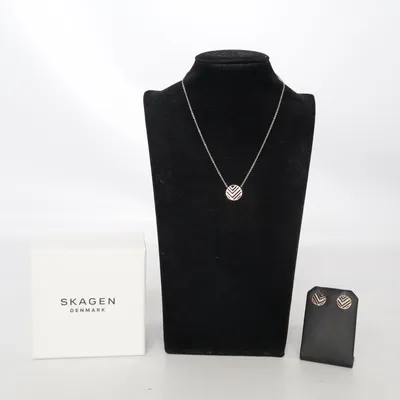 Parure de bijoux (Argent, Marron) de Skagen Métal inconnu