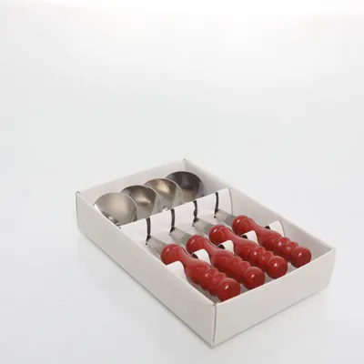 Tesked (Silverfärgad, Röd)