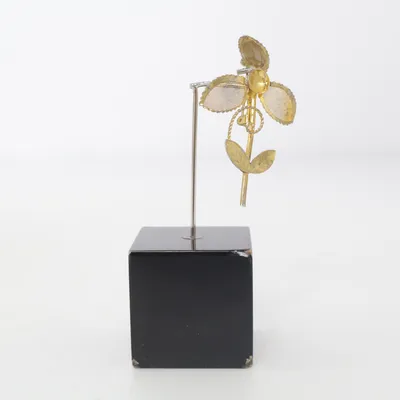Brosch (Guldfärgad) Okänd metall