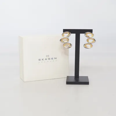 Örhängen (Silverfärgad, Guldfärgad) från Skagen Okänd metall