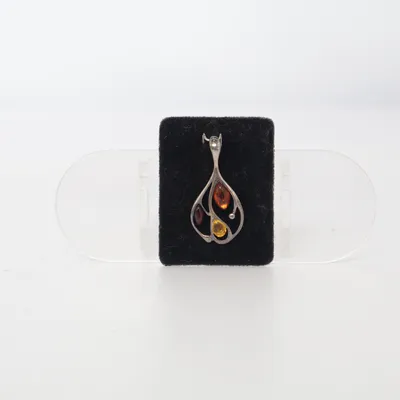 Pendant (Silver, Multicolored) Unknown metal