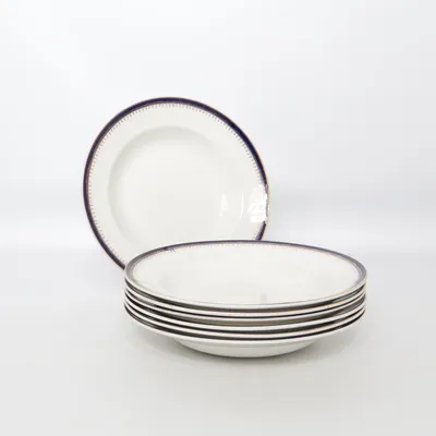 Assiette creuse (Blanc, Bleu) de Gustavsberg