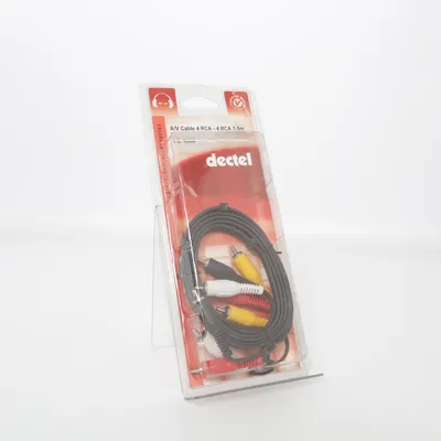 RCA cable (Black, Red, White, Yellow) from Dectel