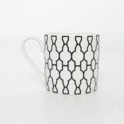 Mugg (Vit, Svart) från Fyrklövern