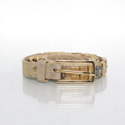 Bälte (Guldfärgad, Beige, Flerfärgad) från Made in italy