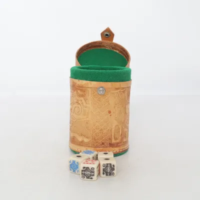 Dé (Läder Cubilete, Handmade in Mexico, 1970-tal) de Handmade