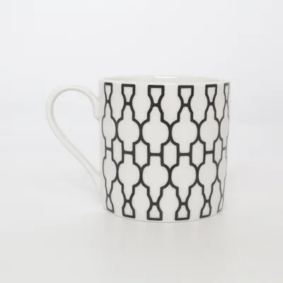 Mugg (Vit, Svart) från Fyrklövern