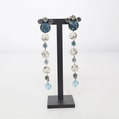 Earrings (Blue, Silver) from Lugano Unknown metal