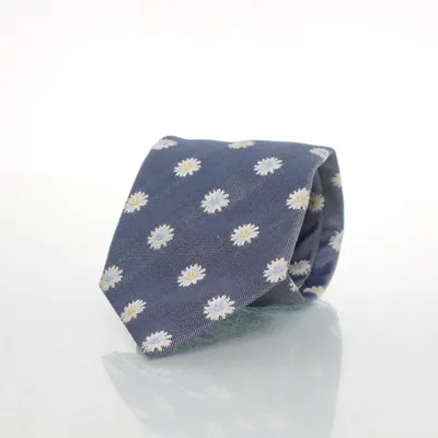 Slips (Blue Floral Self Tipped Tie) från Berg & Berg Bomull, Silke