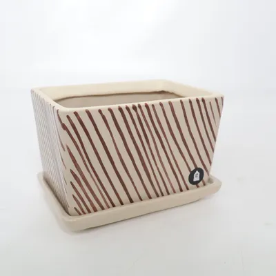 Pot (Beige, Brown)