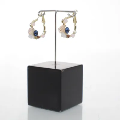 Örhängen (Guldfärgad, Blå, Rosa) Okänd metall