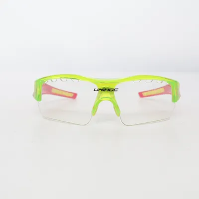 Sportbril (Groen, Rood, Transparant) van Unihoc