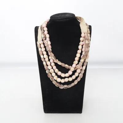 Collier (Beige, Rose, Marron) de Maliparmi Métal inconnu