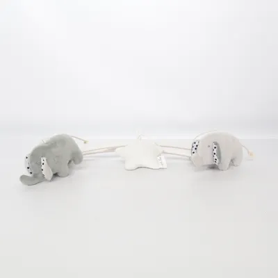 Baby cot mobile (White, Gray) from Alice & Fox