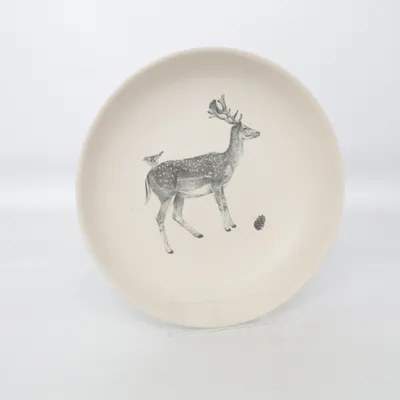 Plate (Beige, Black) from Love Mae