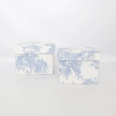 Doos (Blauw, Wit)
