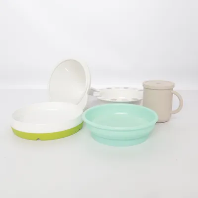 Barnservis (Beige, Grå, Grön)