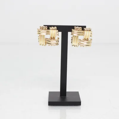 Earrings (Gold) from Zara Stainless steel, Brass