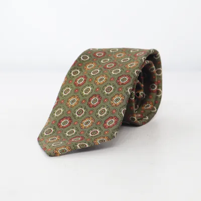 Tie (Green, Multicolored) from Amanda Christensen Silk