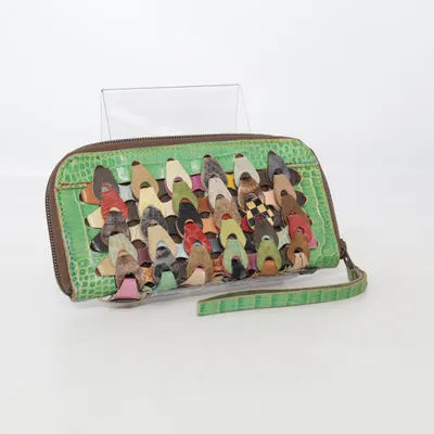 Wallet (Green, Multicolored) from Octopus Leather