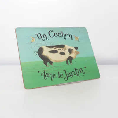 Wall decor (Un Cochon Dans Le Jardin) from Pimpernel