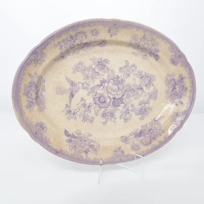 Serveringsfad (Beige, Lilla) fra Gustavsberg
