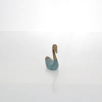 Figurine en porcelaine (Turquoise, Or)