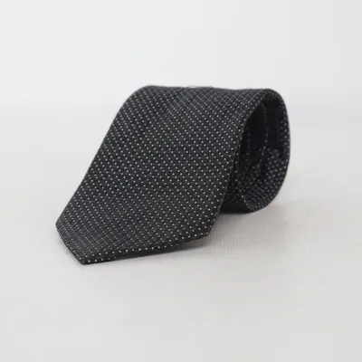 Tie (Black, White) from Sam Well Silk