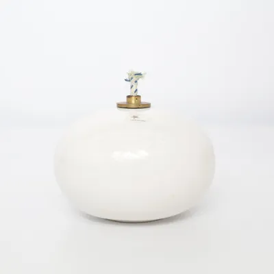 Lampe à huile (Blanc) de Höganäs Keramik