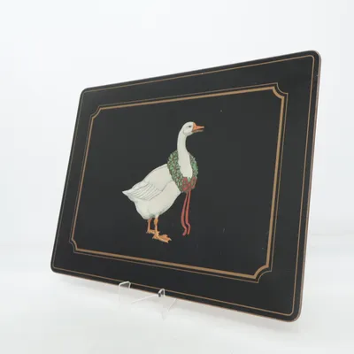 Placemat (Black, White, Green) from Pimpernel