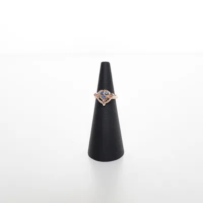 Ring (Guldfärgad, Blå) Okänd metall