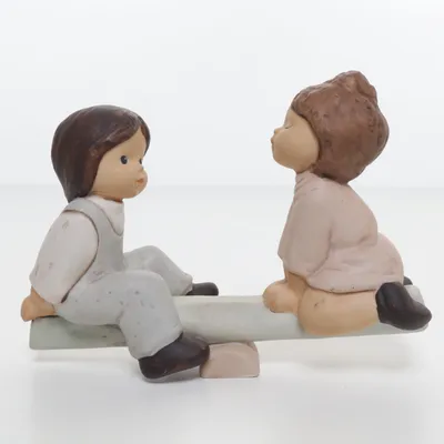 Figurine (Brown, Gray, Multicolored) from Goebel