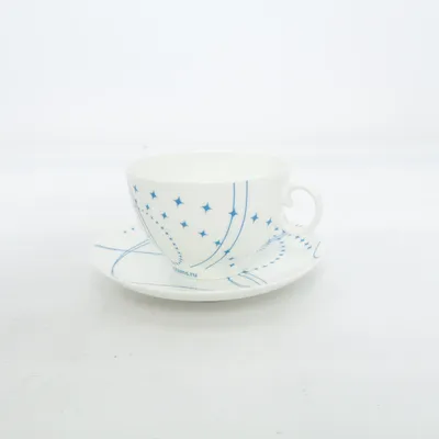 Tasse à café (Blanc, Bleu) de Imperial Porcelain