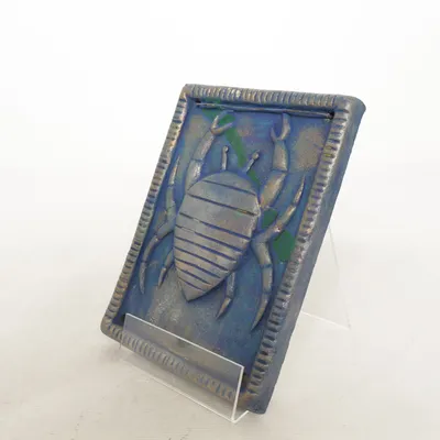 Muurplaquette (Blauw, Goud)