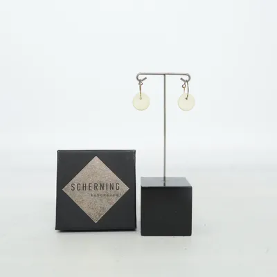 Örhängen (Svart, Guldfärgad) från Scherning DK Okänd metall