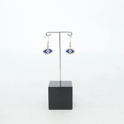 Örhängen (Blå, Guldfärgad, Vit) Okänd metall