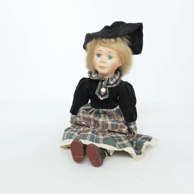Porcelain doll (Black, Multicolored)