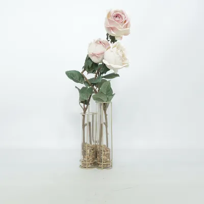 Kunstig plante (Pink, Hvid, Grøn)