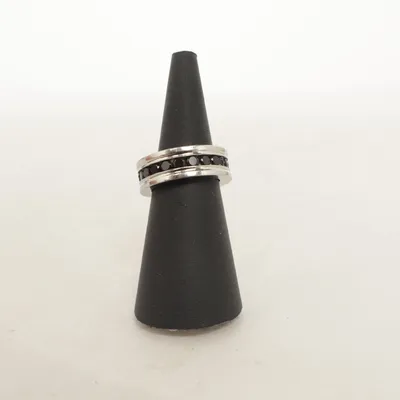 Ring (Silverfärgad, Svart) från Edblad Okänd metall