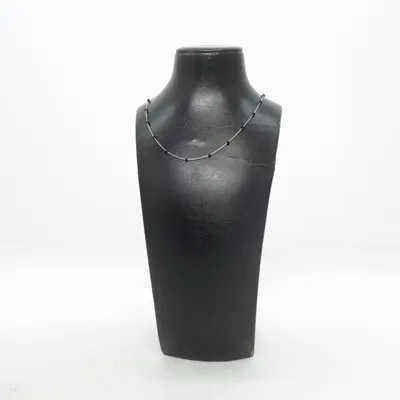Necklace (Silver, Black) from Cluse Unknown metal