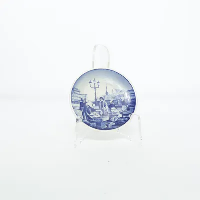 Muurplaat (Blauw, Wit) van Royal Copenhagen