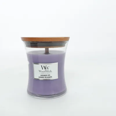 Scented candles (Lavender Spa) from WoodWick