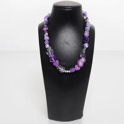 Ketting (Transparant, Lila) Onbekend materiaal